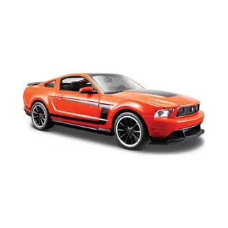 Maisto Modelauto Ford Mustang - Boss 302 2012 - Oranje - 20 X 8 X 6 Cm - Schaal 1, 24 - Speelgoedauto
