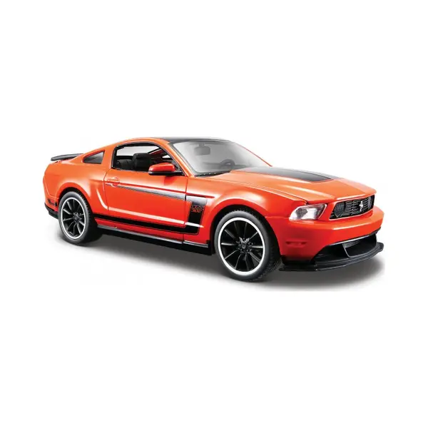 Maisto Modelauto Ford Mustang - Boss 302 2012 - Oranje - 20 X 8 X 6 Cm - Schaal 1, 24 - Speelgoedauto thumbnail
