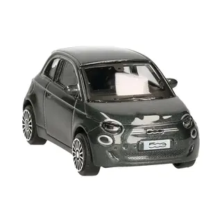 Bburago Modelauto/speelgoedauto Fiat New 500e - La Prima - Cabriolet - Zwart - 9 Cm - Schaal 1, 43