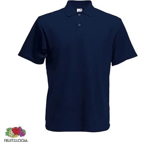 Fruit Of The Loom Poloshirt - Heren - Deep Navy - M thumbnail