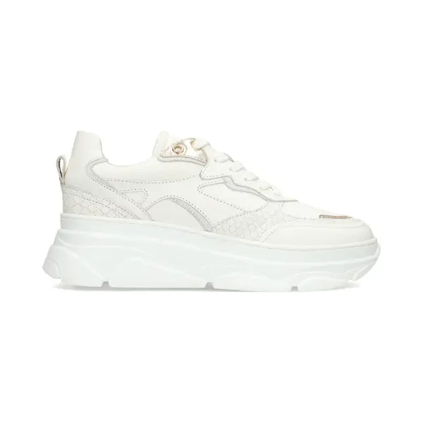 Ps Poelman Jana Dames Sneakers - Wit Met Combinatie thumbnail