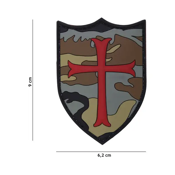 101 Inc Embleem 3D Pvc Crusader Woodland 19051 thumbnail