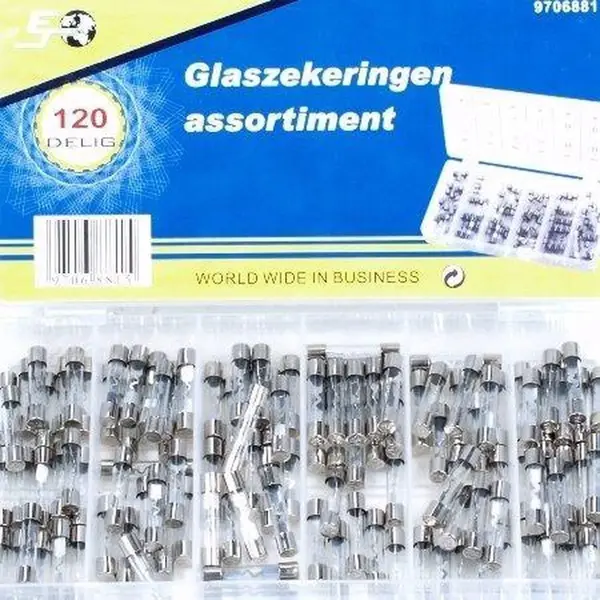 Topgear Glaszekeringen Set 120 Delig 5, 10, 15, 20, 25 En 30A thumbnail