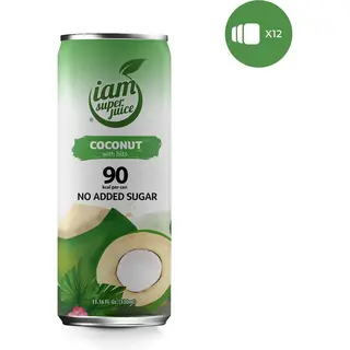 Coconut Water 12x0, 33L - I Am Superjuice - 100% Pure Kokoswater - Zonder, Toegevoegde Suikers, Zoetstoffen, Conserveringsmiddelen, Concentraat,