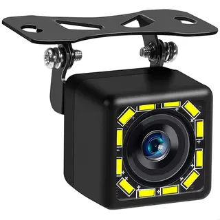 Strex Achteruitrijcamera - Universeel Rca - 12 Led Nachtzicht - IP68 Waterdicht - Achteruitrij Camera Auto