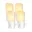 4 stuks, Wit