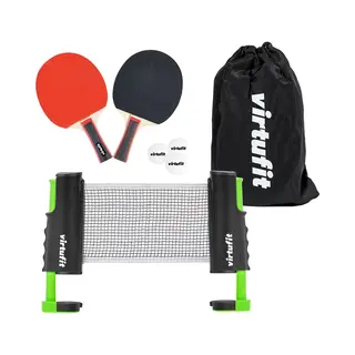VirtuFit Verstelbaar Tafeltennisset - Met Tafeltennistafel Batjes En 3 Pingpongballen
