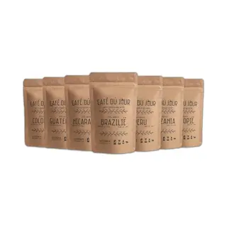 Café Du Jour Single Origin Koffiebonen - Versgebrande 100% Arabica - 7 X 250 Gram