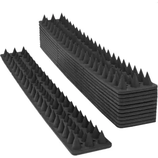 VerminBuster Anti Klim Strip - 5 Meter - Zwart - 10-pack - Voor Muren En Hekwerk - Vogelpinnen - Duivenpinnen - Kattenverjager