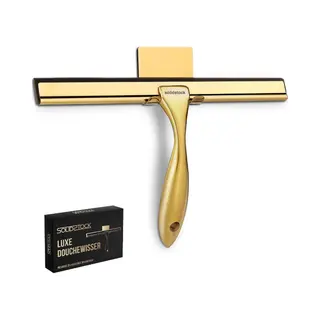 SolidStock Douchewisser Goud Rvs - Luxe Trekker Douche - Ophanghaak Zonder Boren - Douche Trekker Goud
