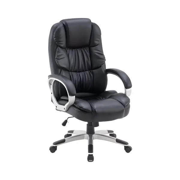 Stane Ergonomische Bureaustoel - Gaming Stoel - Hoogwaardige Pu Leer - Zwart thumbnail