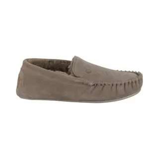 Warmbat Grizzly Suede Heren Sloffen - Pebble