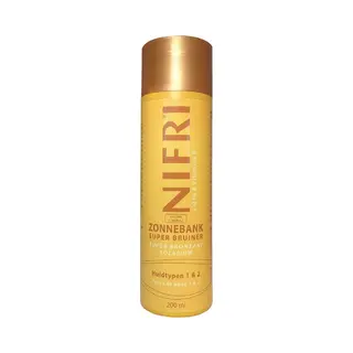 Nifri - Zonnebankcrème - Super Bruiner - Extra Huidtype 1 & 2 - Hydraterend En Verzorgend - Voor Gezicht En Lichaam - 200ml