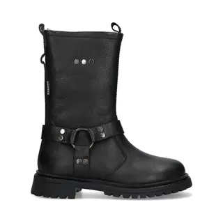 Braqeez 425550-589 Meisjes Chelsea Boots - Zwart - Leer - Ritssluiting