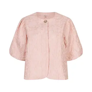 EsQualo Blouse Top Balloon Jacquard Sp26 28025 426 Faded Rose Dames Maat - W36