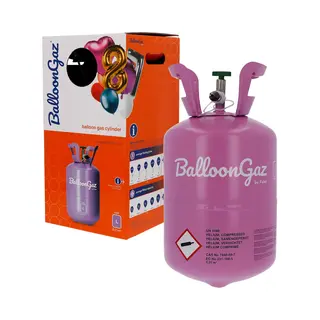 BalloonGaz - Helium Tank L - (max. 30 Ballonnen) - Heliumtank Voor Ballonnen - Helium - Heliumpomp Voor Ballonnen - Gastank Ballonnen - Heliumtanks -