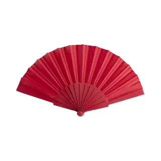 Spaanse Handwaaier - Rood Blauw - 23 X 43 Cm - Verkoeling Waaiers Voor Zomerse Themperatuur