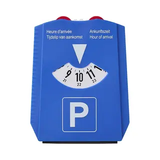 ProPlus Pro Plus Luxe Parkeerschijf Met Ijskrabber - Draaischijf Voor Parkeren - 12 X 15 Cm - Blauw