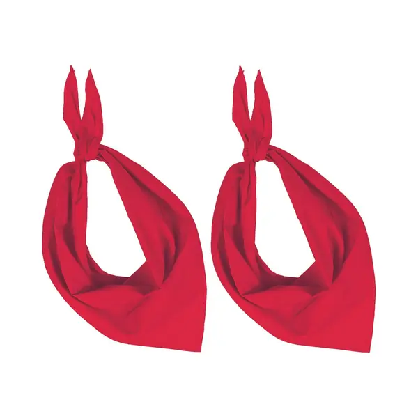 Kariban 2x Zakdoek Bandana Rood - Hoofddoekjes thumbnail