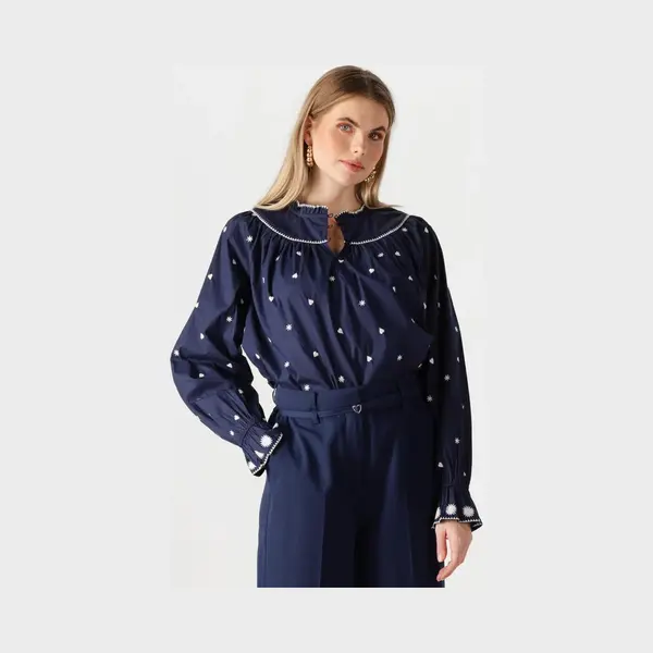 Fabienne Chapot Maisy Top Dames - Jurken - Donkerblauw - Maat 38 thumbnail