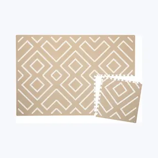 Eeveve Speelmat Modern Blocks - Desert Sand - Eva-schuim - 120x180 Cm