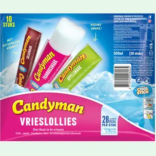 Candyman - Vrieslollies - 50 Ml - 20 X 10 Stuks
