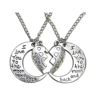 Fako Bijoux® - Vriendschapsketting - Bff Ketting - Moon Mother Daughter