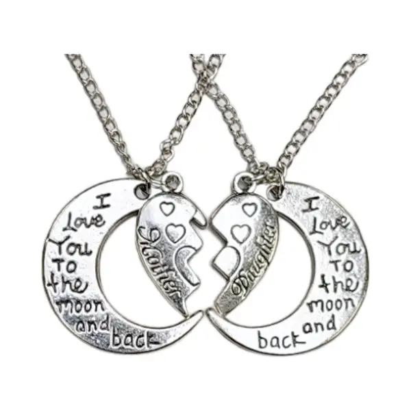 Fako Bijoux® - Vriendschapsketting - Bff Ketting - Moon Mother Daughter thumbnail