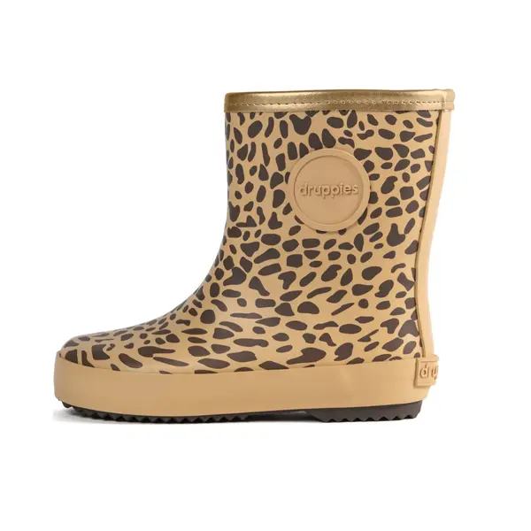 Druppies Regenlaarzen Kinderen - Panter Print - Meisjes Laarzen - Jongens - Nature - Maat 33 thumbnail