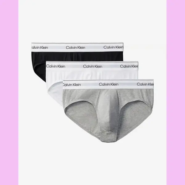 Calvin Klein Tommy Hilfiger Hip Brief 3PK 2VA - Black Bodies W Fall Berry Fr Small, Schwarz/Weiß/Grau Heather, S thumbnail