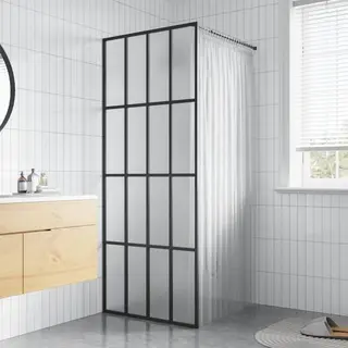 Duschwand Für Walk-in Dusche Mattes Sicherheitsglas 80x195 Cm Vidaxl
