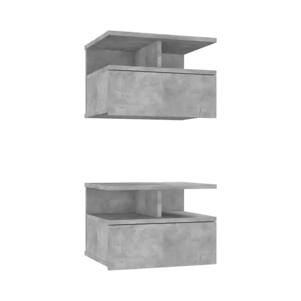 VidaXL 800414 nightstand/bedside table Concrete colour thumbnail