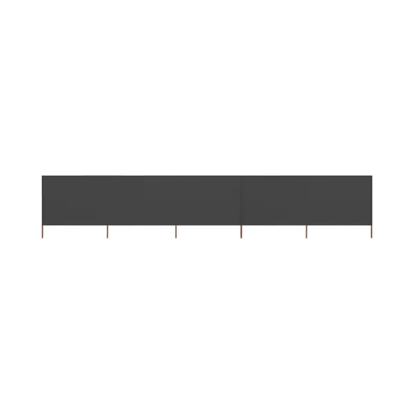 Vidaxl 5-panel Wind Screen Fabric 600x120 Cm Anthracite thumbnail