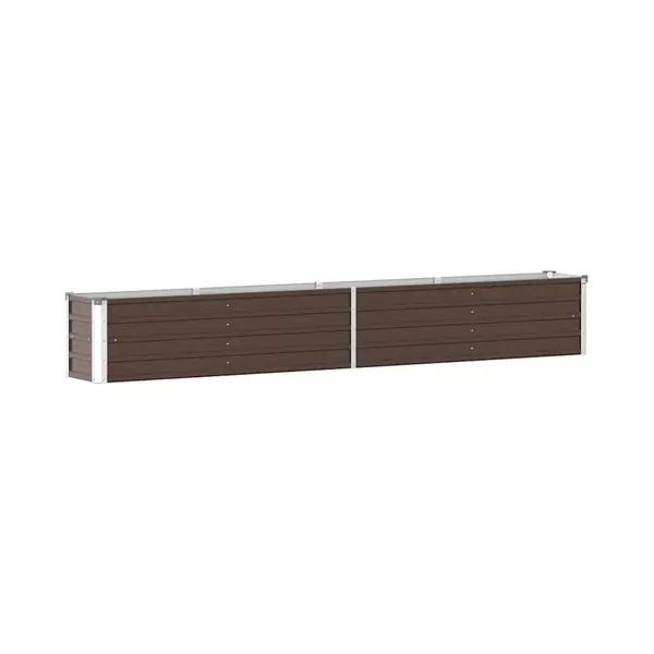 Garten-hochbeet Verzinkter Stahl 320×40×45 Cm Braun Vidaxl thumbnail