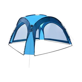 Partyzelt Mit Led Und 4 Seitenwänden 3, 6x3, 6x2, 3 M Blau - Vidaxl