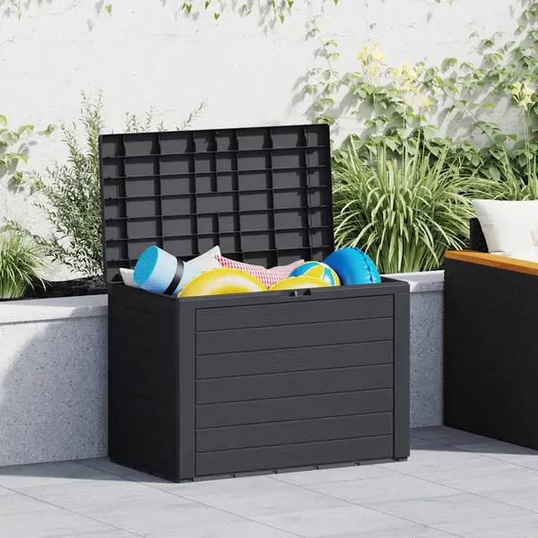 Garden Storage Box Anthracite 78x44x55 Cm Vidaxl thumbnail