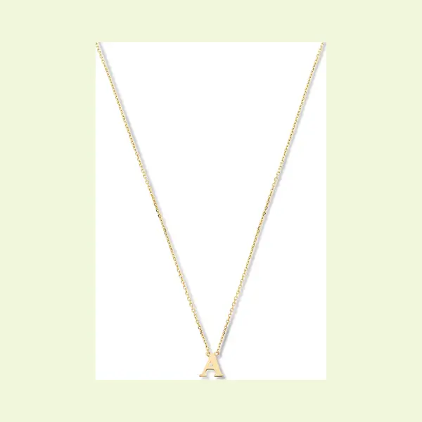 Isabel Bernard Le Marais Chloé 14 Karaat Gouden Initial Ketting IB340134 (Letter, A-Z) thumbnail