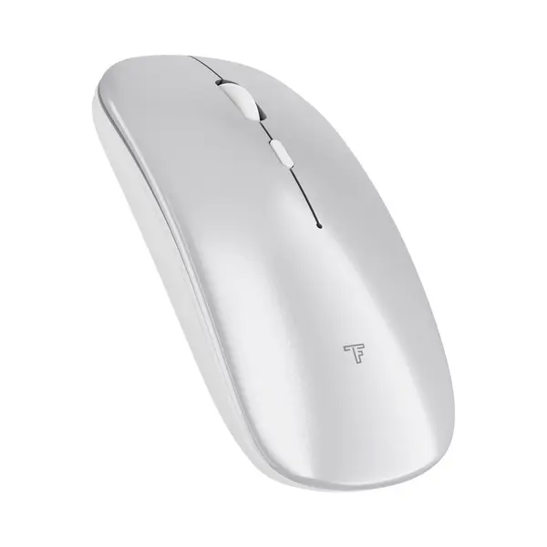 Trendfield Draadloze Muis - Oplaadbare Ergonomische Muis Met Stille Klik - Bluetooth - Zilver thumbnail