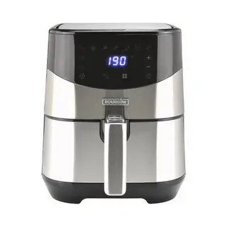 Bourgini Health Fryer Plus Enkel 4 l Vrijstaand 2000 W Zwart, Roestvrijstaal