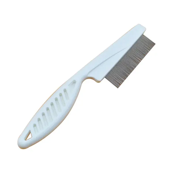 By Qubix Petfang Vlooienkam Voor Zowel Katten Als Honden 18.5CM - Wit thumbnail