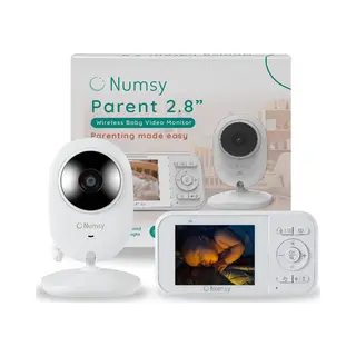 Numsy Babyfoon Met Camera - Baby Monitor Met Vox - Nachtzicht - Babyphone Met Temperatuurweergave - Baby Monitor Uitbreidbaar Tot 4 Camera's