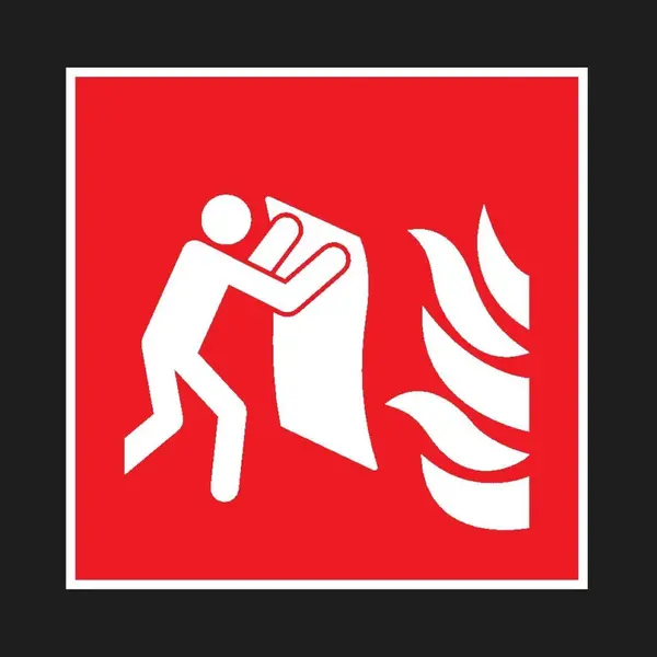 Blusdeken Sticker - Iso 7010 - F016 150 X 150 Mm thumbnail