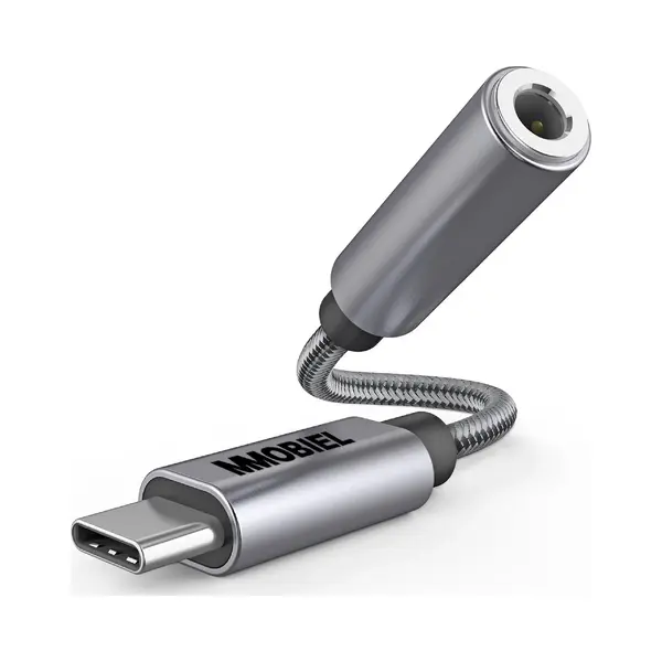 Mmobiel Usb C To 3.5mm Female Headphone Jack Adapter With Microphone–Usb-C To Aux Audio Dongle Cable Cord – 32Bit – Usb Type C Headphone Adapter thumbnail