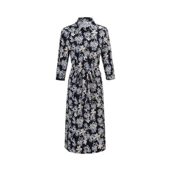 Hv Society - Dresses - Navy Flower - L (40) thumbnail