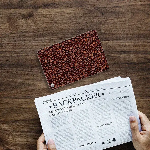 B2Ctelecom Apple IPad Mini 4 | Mini 5 (2019) Tablet Cover Koffiebonen thumbnail