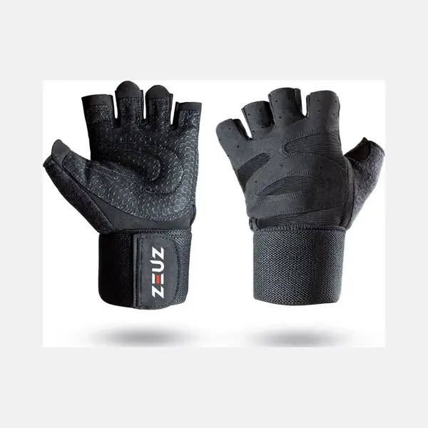Zeuz Sport & Fitness Handschoenen Heren & Dames – Krachttraining Artikelen Voor Gym & CrossFit Training – Zwart – Maat Xl thumbnail
