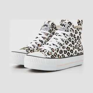 British Knights - Kaya Mid Dames Sneakers Hoog - Maat 37 - Panterprint - Vrouwen Schoenen