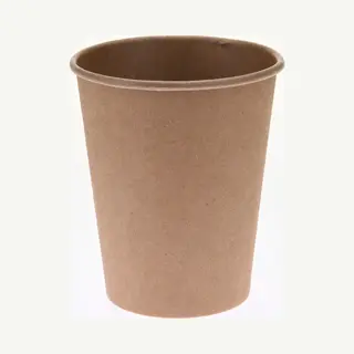 Excellent Houseware Papieren Koffiebeker/drinkbeker - 10x Stuks - 250 Ml - Gerecycled Kraft Papier - Biologisch Afbreekbaar - Wegwerp Bekers