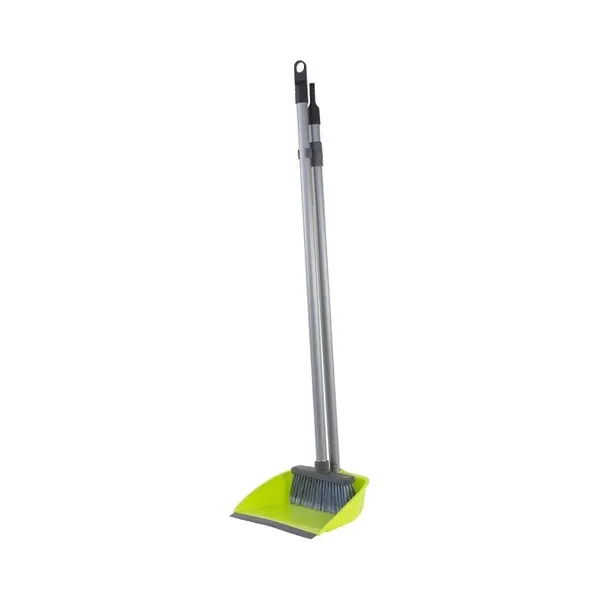 Kunststof Stoffer En Blik Met Lange Stelen 76 Cm - Schoonmaak Artikelen - Bezem/veger Met Lange Steel thumbnail