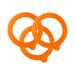Le Parfait Weckpot Inmaakringen - 20x - Rubber - Oranje - 9 Cm -